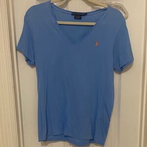 Polo by Ralph Lauren Women's Soft Blue Tee